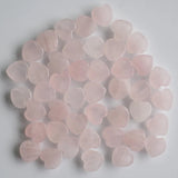 30pcs Natural Stone Heart Shape Cabochons Beads 10mm for Jewelry Making