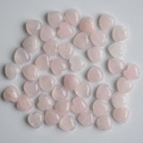 30pcs Natural Stone Heart Shape Cabochons Beads 10mm for Jewelry Making