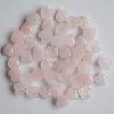 30pcs Natural Stone Heart Shape Cabochons Beads 10mm for Jewelry Making