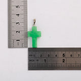30pcs Malaysian Jades Cross Beads Pendants for DIY Jewelry Making