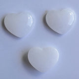 30pcs Natural Stone Heart Shape Cabochons Beads 15x18mm