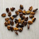 30pcs Tiger Eye Stone Bear Shape Pendants for Jewelry Making