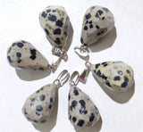 30pcs Natural Aventurine Stone Water Drop Cut Pendant for DIY Jewelry Making
