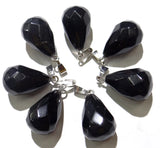 30pcs Natural Aventurine Stone Water Drop Cut Pendant for DIY Jewelry Making