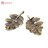 Antique Silver Pinnate leaf Alloy Charms Pendants DIY Jewelry Findings 20 pcs