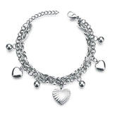 Tree of Life Love Heart Jesus Cross Double Layer Bracelets & Bangles