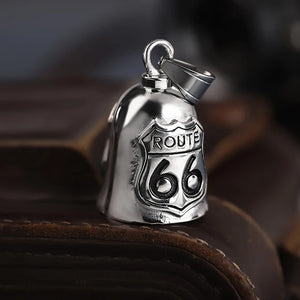 316l Stainless Steel Lucky Number Biker Bell Pendant