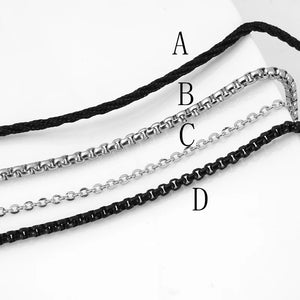 316l Stainless Steel Lucky Number Biker Bell Pendant