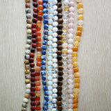 32pcs Natural Stone Round Beads 12mm Assorted for Jewelry Making