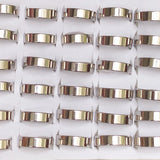 36/100pcs/lot Stainless Steel Rings Men's Wedding Jewelry