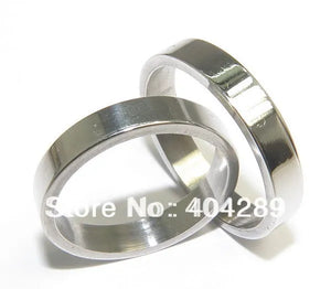 36pcs 4mm Flat Stainless Steel Rings, Free Shipping