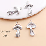 36pcs Vintage Mushroom Rabbit Charms for Pendant Necklace Jewelry Making