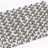 36pcs Stainless Steel Ring Jelwery No Fade 2/4/6/8mm