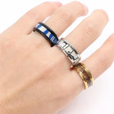 36pcs Shell Stainless Steel Rings For Mens Women Wedding Party