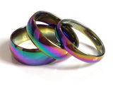 36pcs Colorful 316L Stainless Steel Band Rings Men Women Wedding Jewelry
