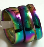 36pcs Colorful 316L Stainless Steel Band Rings Men Women Wedding Jewelry