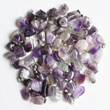 36pcs Natural Amethyst Irregular Pendants Charms Jewelry