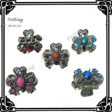 36pcs Retro Bronze Resin Butterfly Small Claws Hair Claw Clip