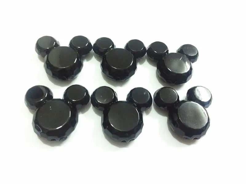 50pcs 38mm*35mm Acrylic Mouse Beads for Jewelry Making