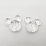 50pcs Transparent Acrylic Mouse Beads Chunky DIY Hand Jewelry