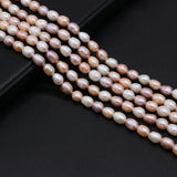 3PCS Freshwater Pearl Rice Beads 6-7MM Jewelry Making DIY Necklace