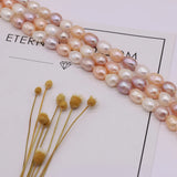 3PCS Freshwater Pearl Rice Beads 6-7MM Jewelry Making DIY Necklace