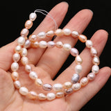 3PCS Freshwater Pearl Rice Beads 6-7MM Jewelry Making DIY Necklace