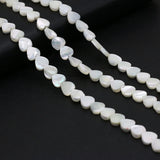 3PCS Shell Peach Heart Beads DIY Jewelry Gift Mother-of-Pearl Shells