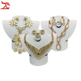 3Pcs Foldable Velvet Plastic Jewelry Set Display Rack