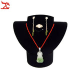 3Pcs Foldable Velvet Plastic Jewelry Set Display Rack