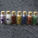 3Pcs Natural Agates Gravel Wish Bottle Healing Crystal