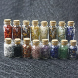 3Pcs Natural Agates Gravel Wish Bottle Healing Crystal