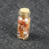 3Pcs Natural Agates Gravel Wish Bottle Healing Crystal
