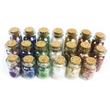 3Pcs Natural Agates Gravel Wish Bottle Healing Crystal