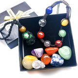 Chakra Crystal Healing Stones Jewelry Set for Valentine Birthday