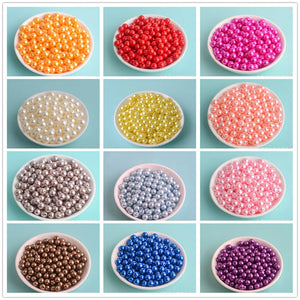 3mm-12mm Pearl Round Plastic Beads for Needlework & Jewelry Making
