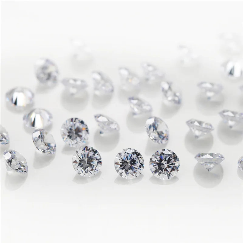 3-14mm CZ Round Stone Beads for Jewelry Making