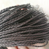 3mm Coffee Twist Leather Cord Necklace Rope Chain 100pcs