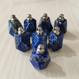 3pcs Lapis Lazuli Perfume Bottle Pendants for Jewelry Making