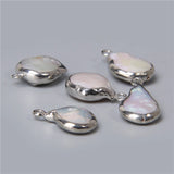 3pcs Natural Freshwater Pearl Pendant for Jewelry Making