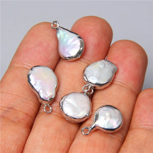 3pcs Natural Freshwater Pearl Pendant for Jewelry Making