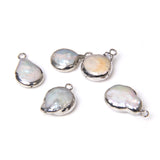 3pcs Natural Freshwater Pearl Pendant for Jewelry Making