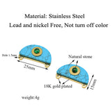 3pcs Natural Stone Bohemian Pendants DIY Women Necklace Jewelry Charms
