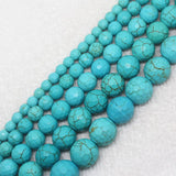 4-14mm Faceted Turquoise Round Beads