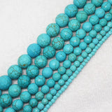 4-14mm Faceted Turquoise Round Beads