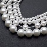 Glass Pearl Spacer Beads 10 Strands 4-14mm Round DIY Necklace Jewelry Making