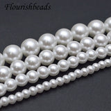 Glass Pearl Spacer Beads 10 Strands 4-14mm Round DIY Necklace Jewelry Making