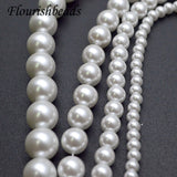 Glass Pearl Spacer Beads 10 Strands 4-14mm Round DIY Necklace Jewelry Making
