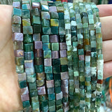 4mm Natural Square Stone Beads for Jewelry Making DIY Bracelet Necklace