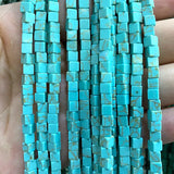 4mm Natural Square Stone Beads for Jewelry Making DIY Bracelet Necklace